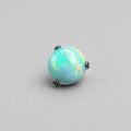 Solar Flare Fire Opal OP03 Mint Green F136 Titanium piercing top