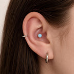 Nebula Orbit Opal F136 Titanium piercing top detail 5