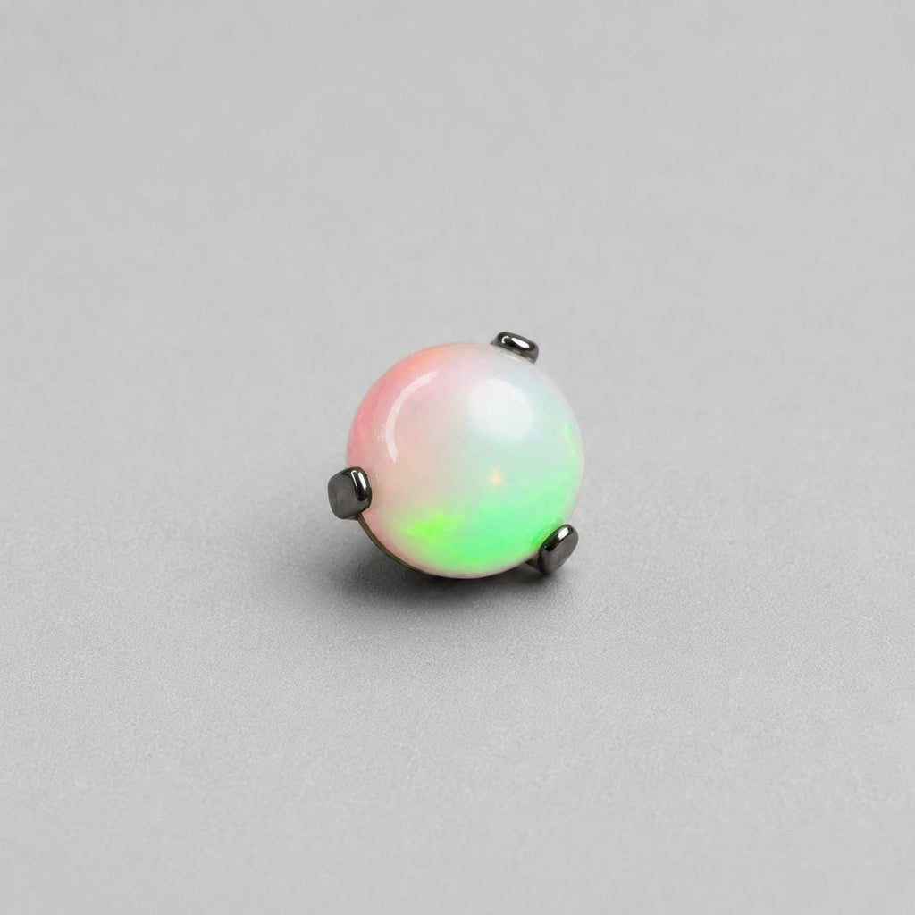 Nebula Orbit Opal AN384 Pale Green F136 Titanium piercing top