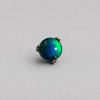 Nebula Orbit Opal AN335 Deep Teal F136 Titanium piercing top
