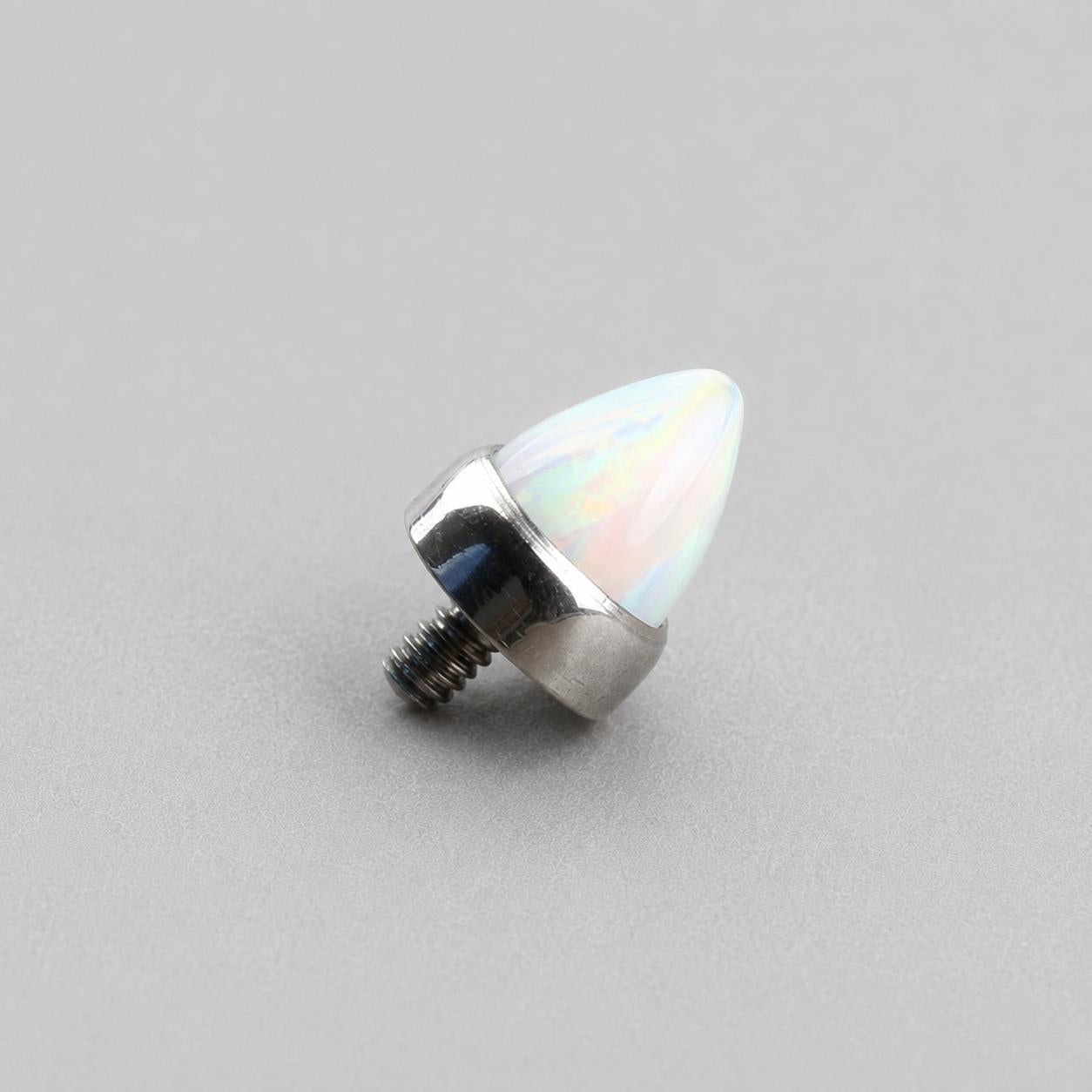 Prism Spike Opal OP17 White F136 Titanium piercing top