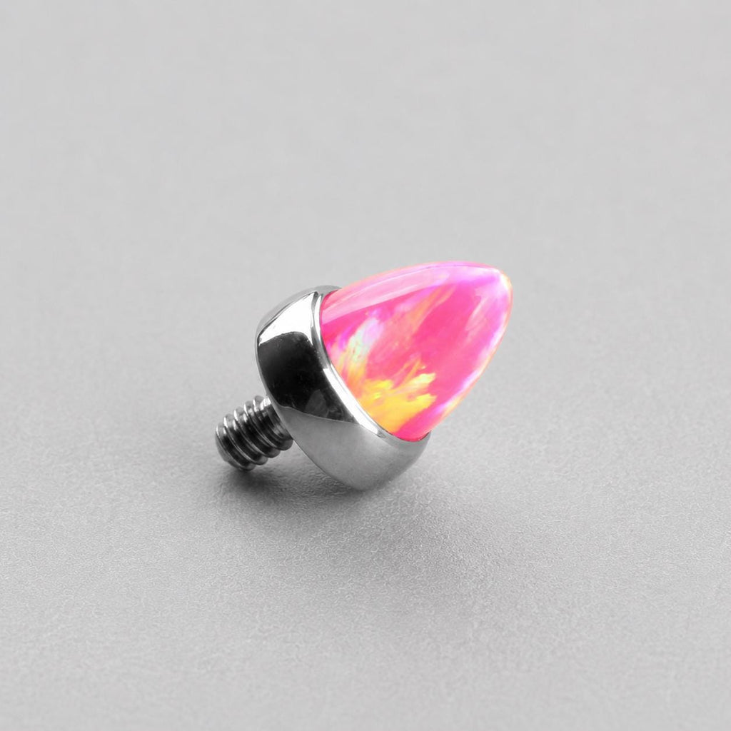 Prism Spike Opal OP42 Hot Pink F136 Titanium piercing top