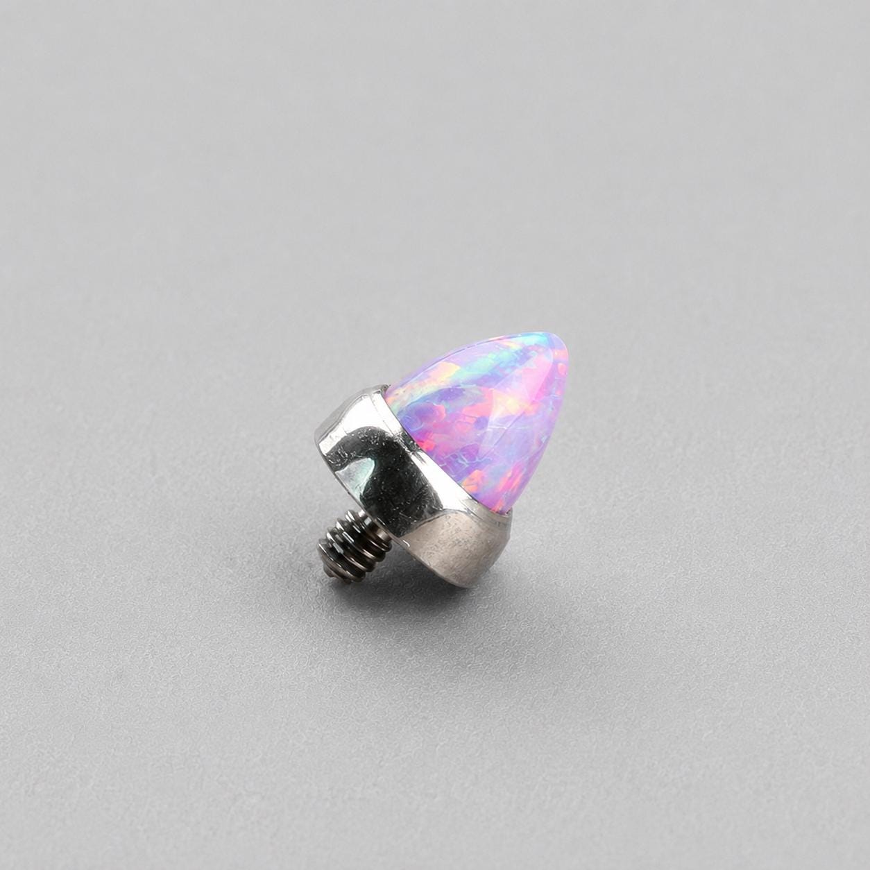 Prism Spike Opal OP38 Purple F136 Titanium piercing top