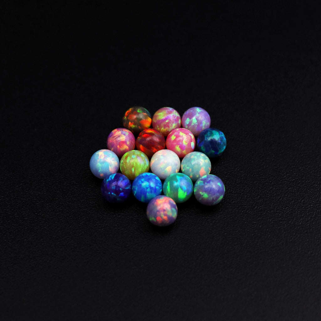Solar Ember Fire Opal F136 Titanium piercing top detail 4