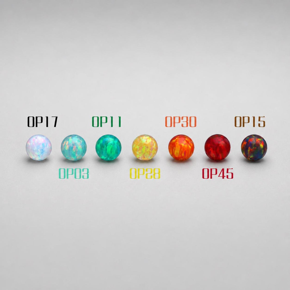 Solar Ember Fire Opal F136 Titanium piercing top detail 10
