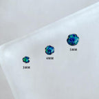 Solar Ripple Fire Opal F136 Titanium piercing top detail 5