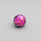 Solar Ripple Fire Opal OP09 Magenta F136 Titanium piercing top