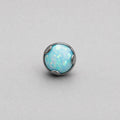 Solar Ripple Fire Opal OP03 Aqua F136 Titanium piercing top