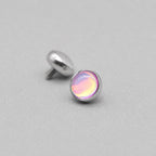 Liquid Aura Cabochon Pink F136 Titanium piercing top