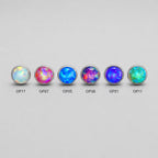 Solar Pulse Fire Opal F136 Titanium piercing top detail 9