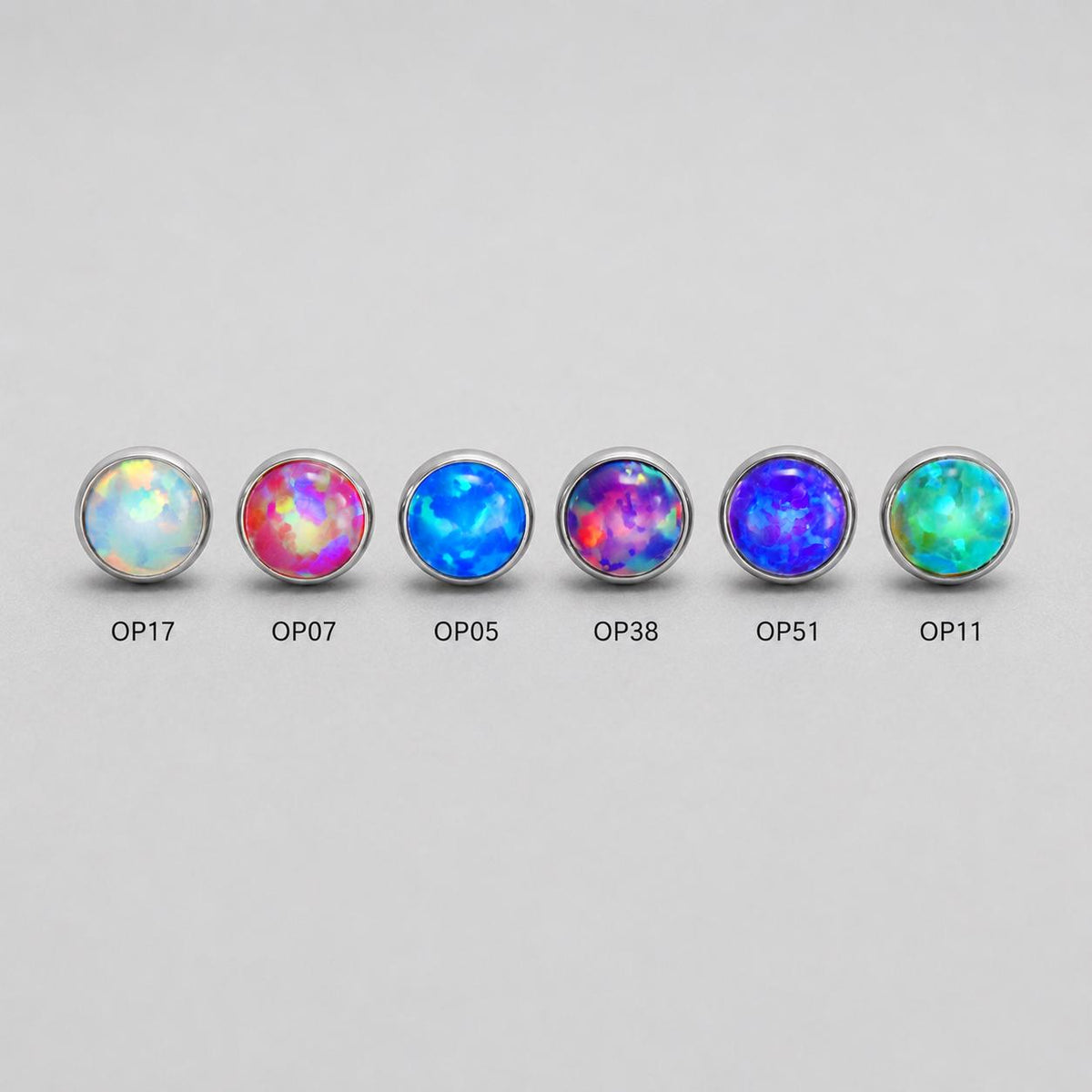 Solar Pulse Fire Opal F136 Titanium piercing top detail 9