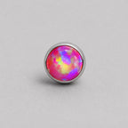 Solar Pulse Fire Opal OP22 Pink Green F136 Titanium piercing top