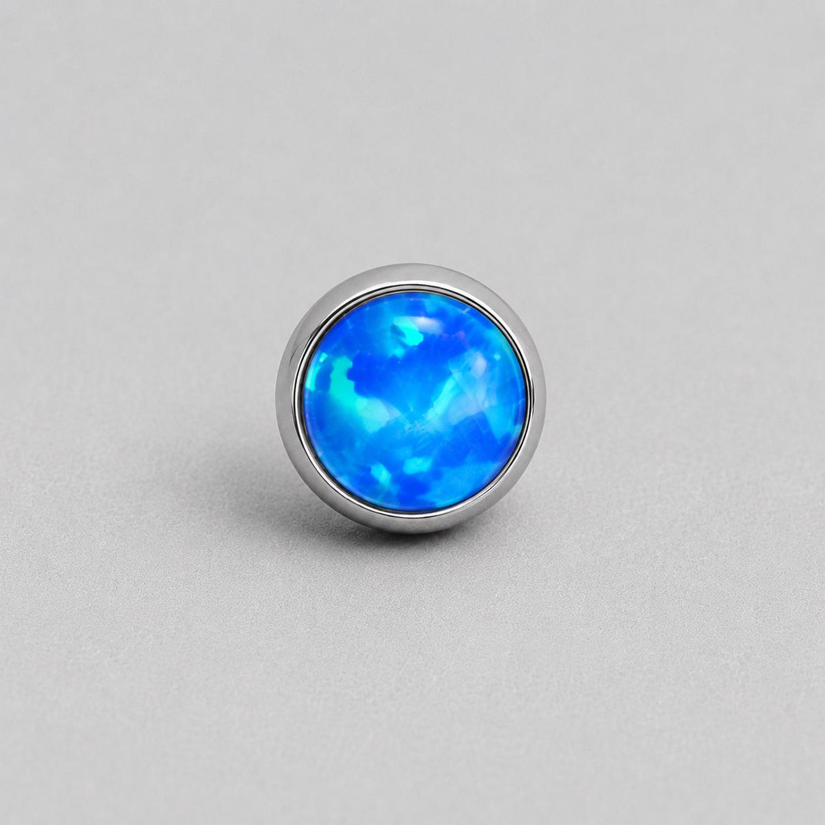 Solar Pulse Fire Opal OP05 Deep Blue F136 Titanium piercing top