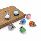Solar Dragon Fire Opal F136 Titanium piercing top detail 5