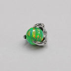 Solar Dragon Fire Opal OP17 Lime Green F136 Titanium piercing top