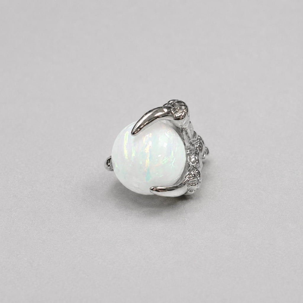 Solar Dragon Fire Opal OP21 White F136 Titanium piercing top