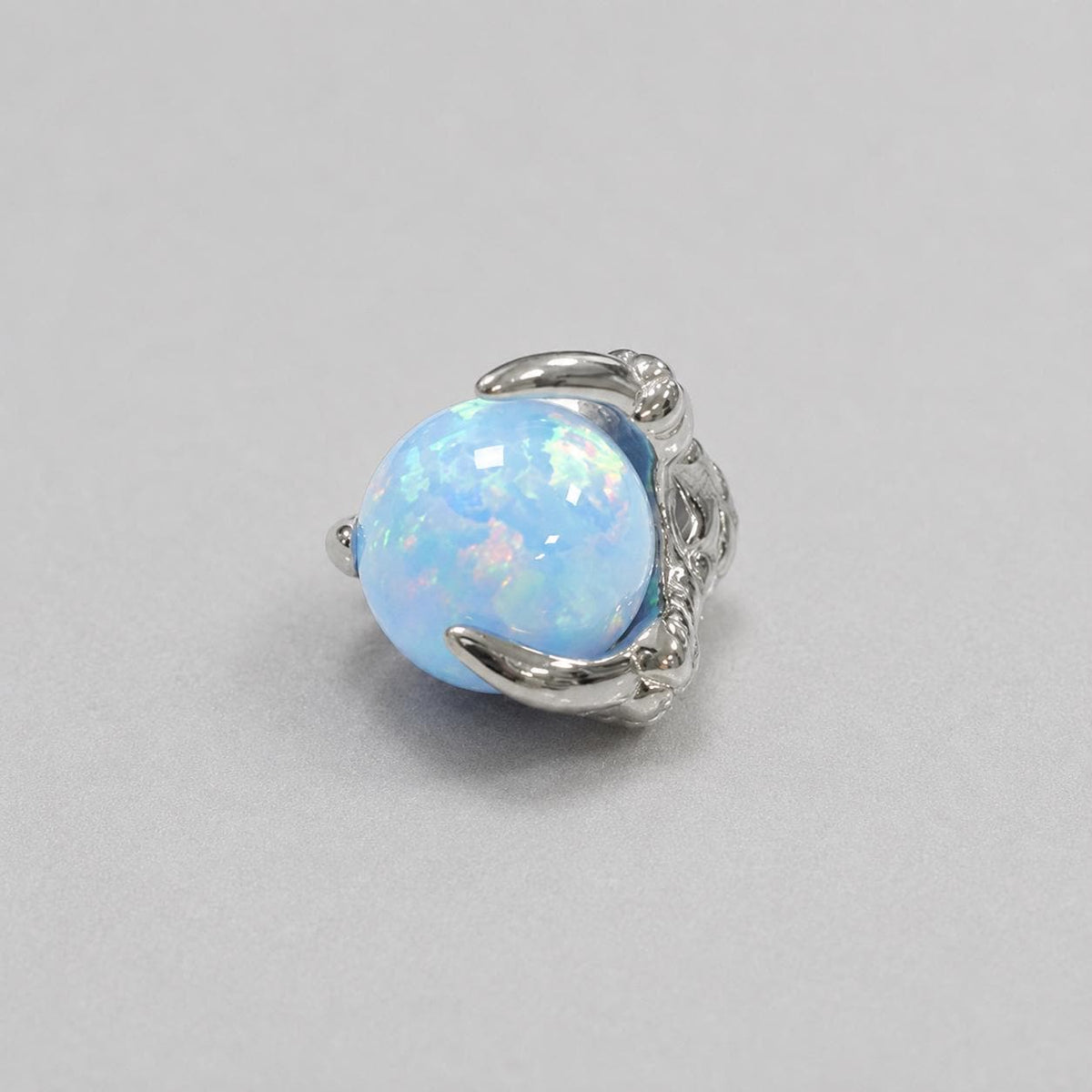 Solar Dragon Fire Opal OP26 Light Blue F136 Titanium piercing top