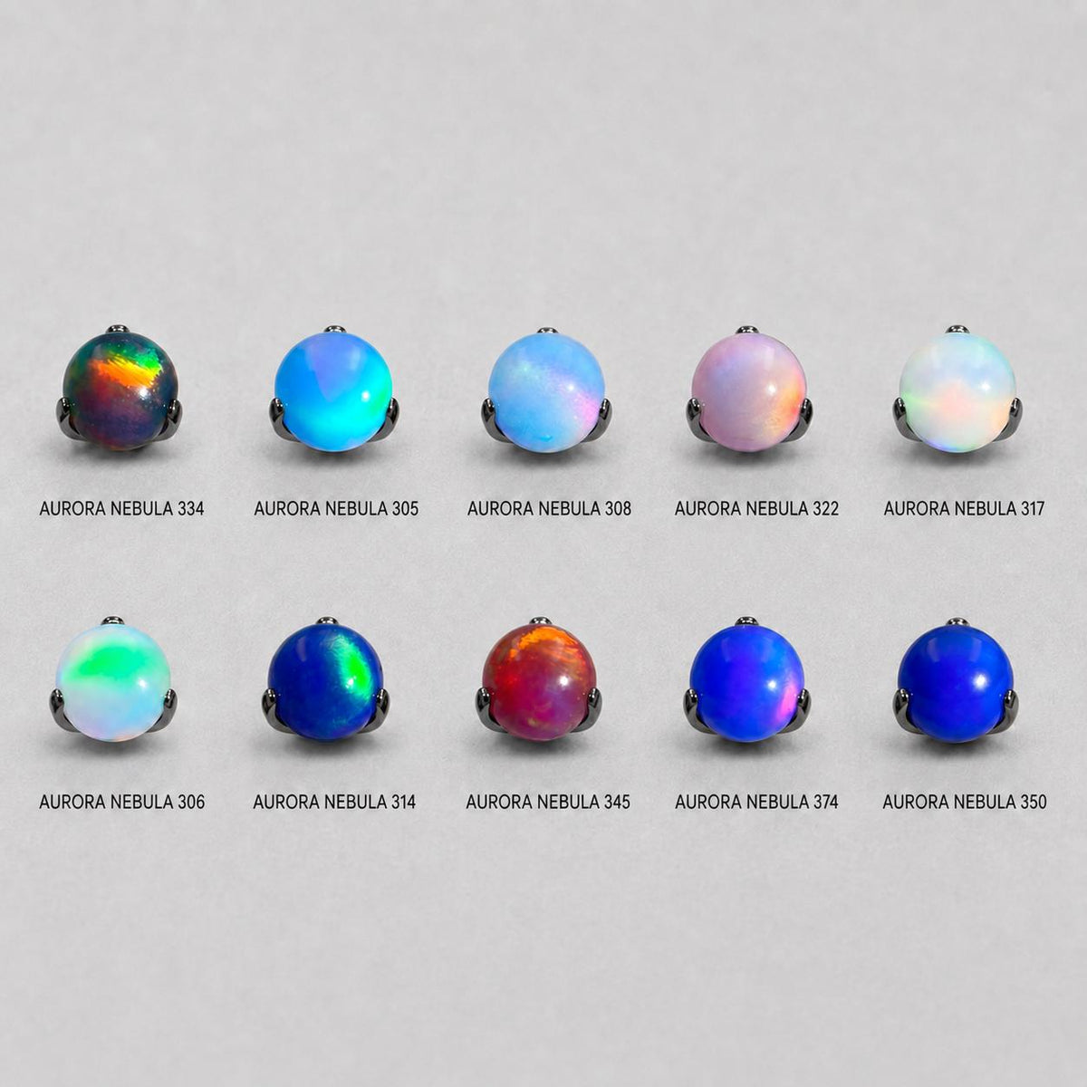 Nebula Eclipse Opal F136 Titanium piercing top detail 7