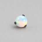 Nebula Eclipse Opal AN317 White F136 Titanium piercing top