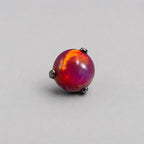 Nebula Eclipse Opal AN345 Burgundy F136 Titanium piercing top
