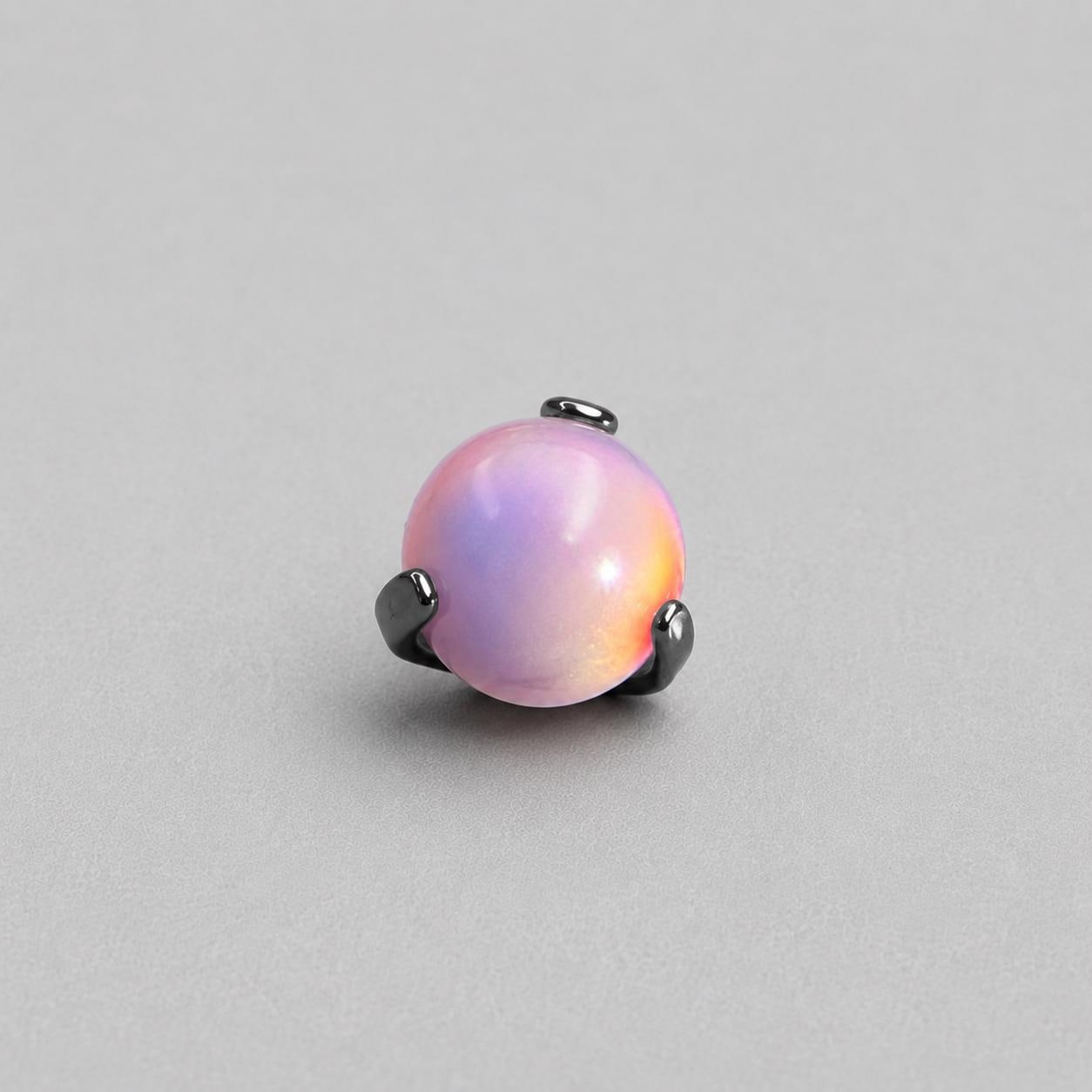Nebula Eclipse Opal F136 Titanium piercing top detail 17