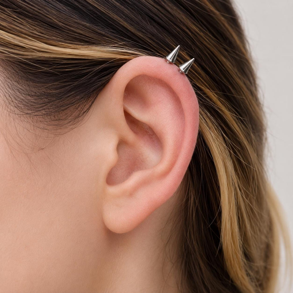 Multi-Fit Spike End F136 Titanium piercing top detail 3