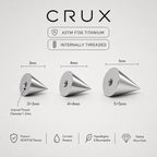 Multi-Fit Spike End F136 Titanium piercing top detail 17