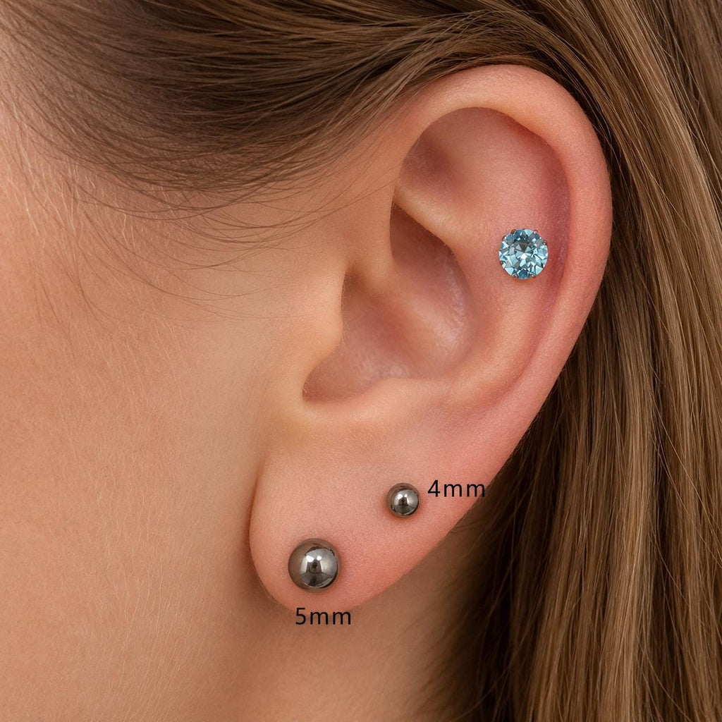 Multi-Fit Ball End F136 Titanium piercing top detail 2