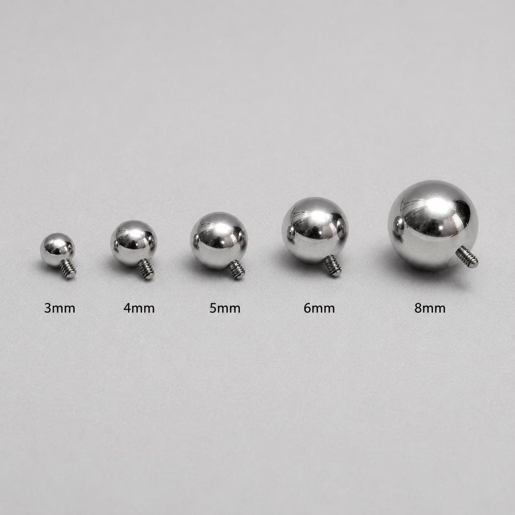 Multi-Fit Ball End F136 Titanium piercing top detail 11