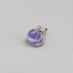Dragon-Claw Crystal Ball Purple F136 Titanium piercing top