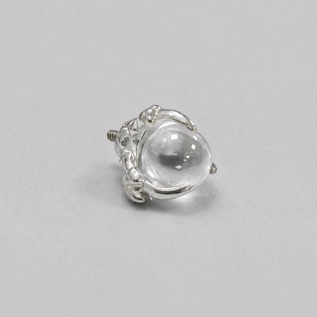 Dragon-Claw Crystal Ball Clear F136 Titanium piercing top