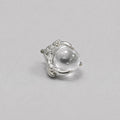 Dragon-Claw Crystal Ball Clear F136 Titanium piercing top