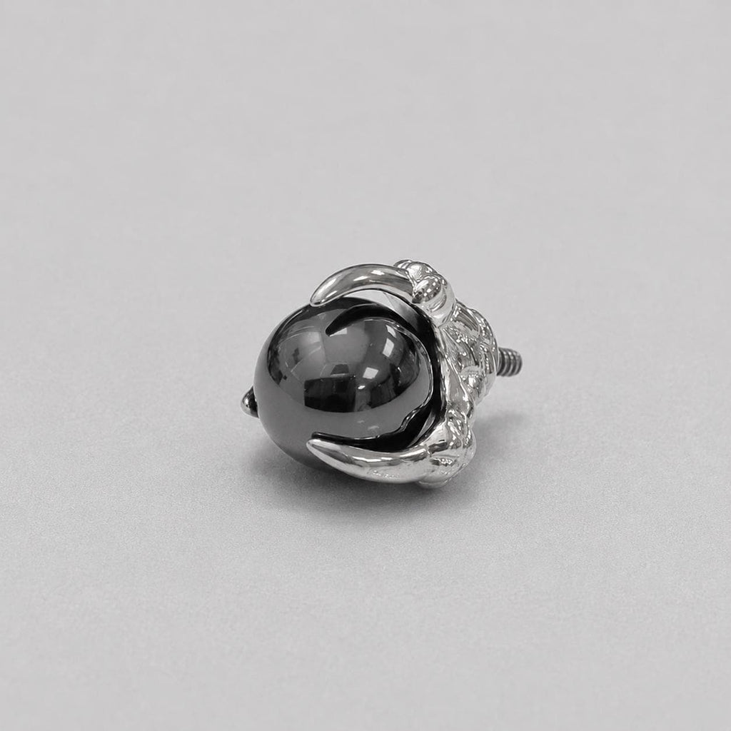 Dragon-Claw Crystal Ball Black F136 Titanium piercing top