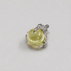 Dragon-Claw Crystal Ball Yellow F136 Titanium piercing top
