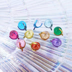 Prism Zircon Ball F136 Titanium piercing top detail 3