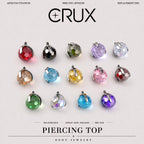 Disco Ball Crystal F136 Titanium piercing top