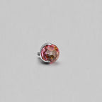 Disco Ball Crystal Pink Red F136 Titanium piercing top
