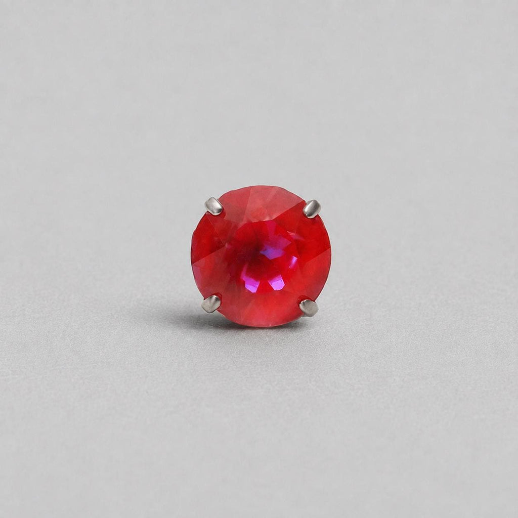 Round-Cut CZ F136 Titanium piercing top detail 6