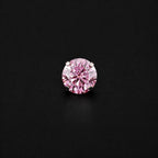 Pink Moissanite Flat Back Stud - product image 6