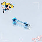 Spike & Star Cartilage Barbell detail 8