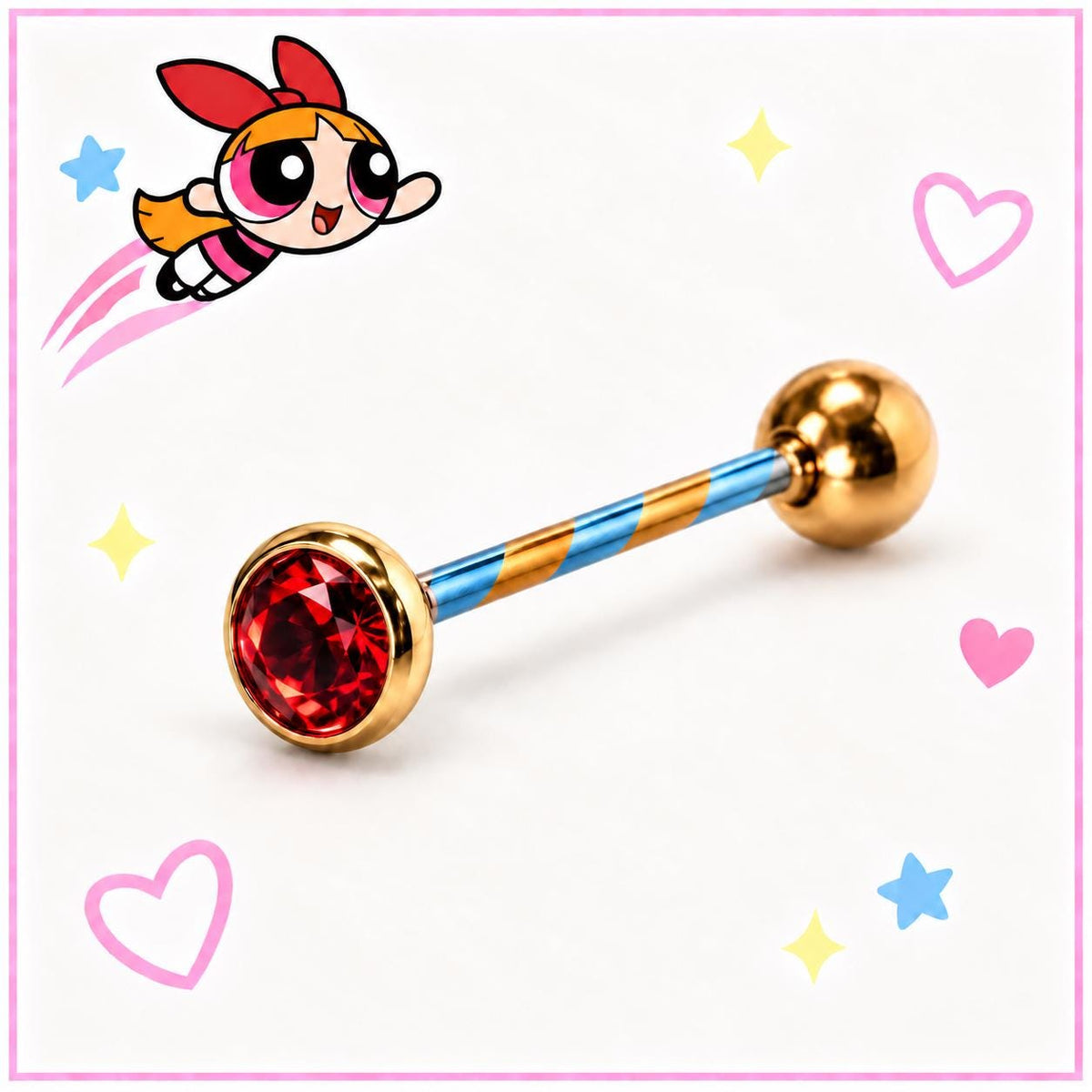 Crystal Tongue Ring detail 6