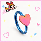 Heart Clicker Ring detail 3