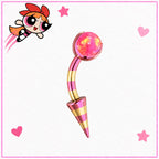 Orb & Spike Eyebrow Ring detail 4