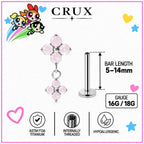 Flower Dangle Labret Stud detail 7