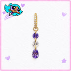 Crystal Dangle Clicker Ring detail 4
