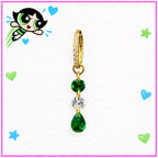Crystal Dangle Clicker Ring detail 5