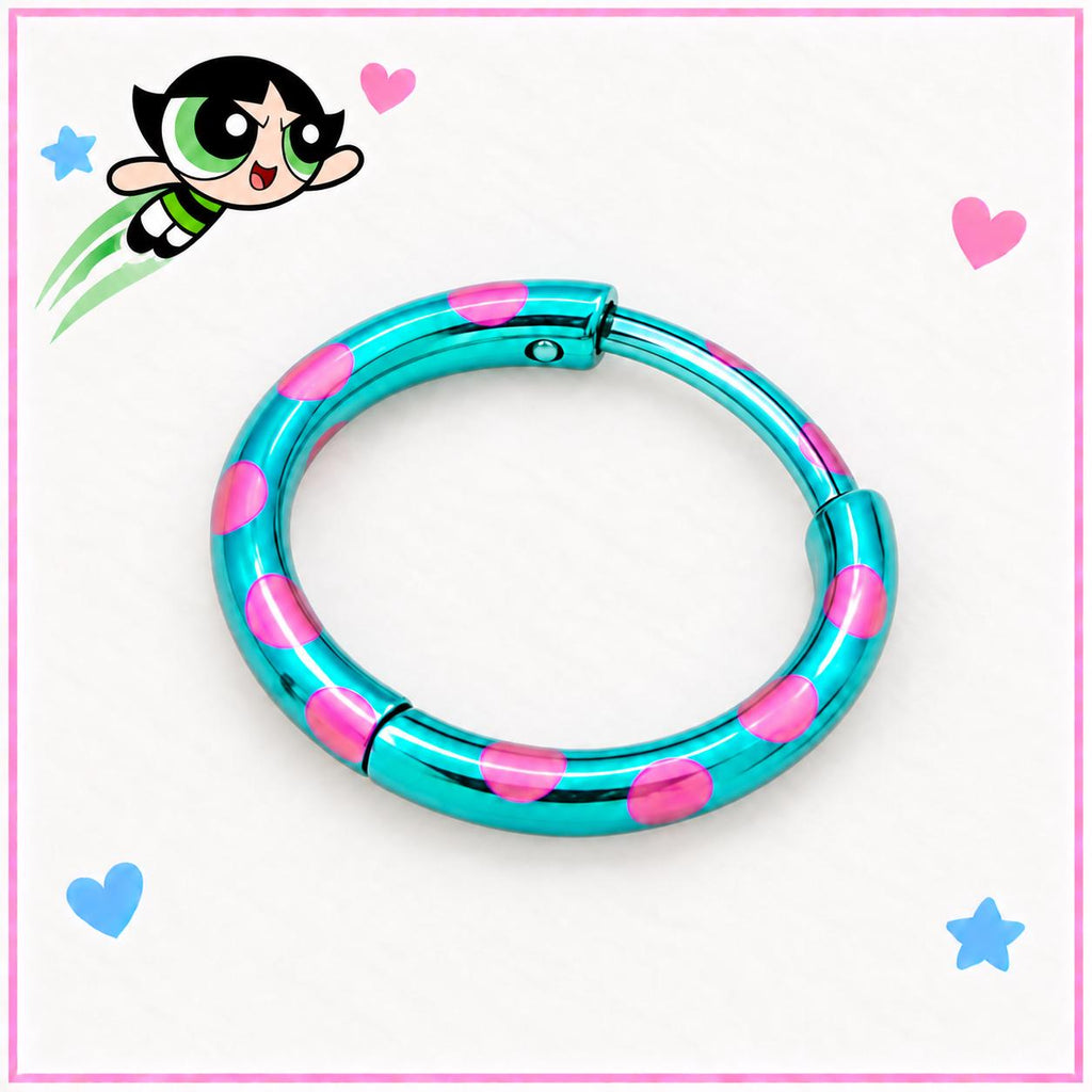 Multicolor Dot Clicker Ring detail 5