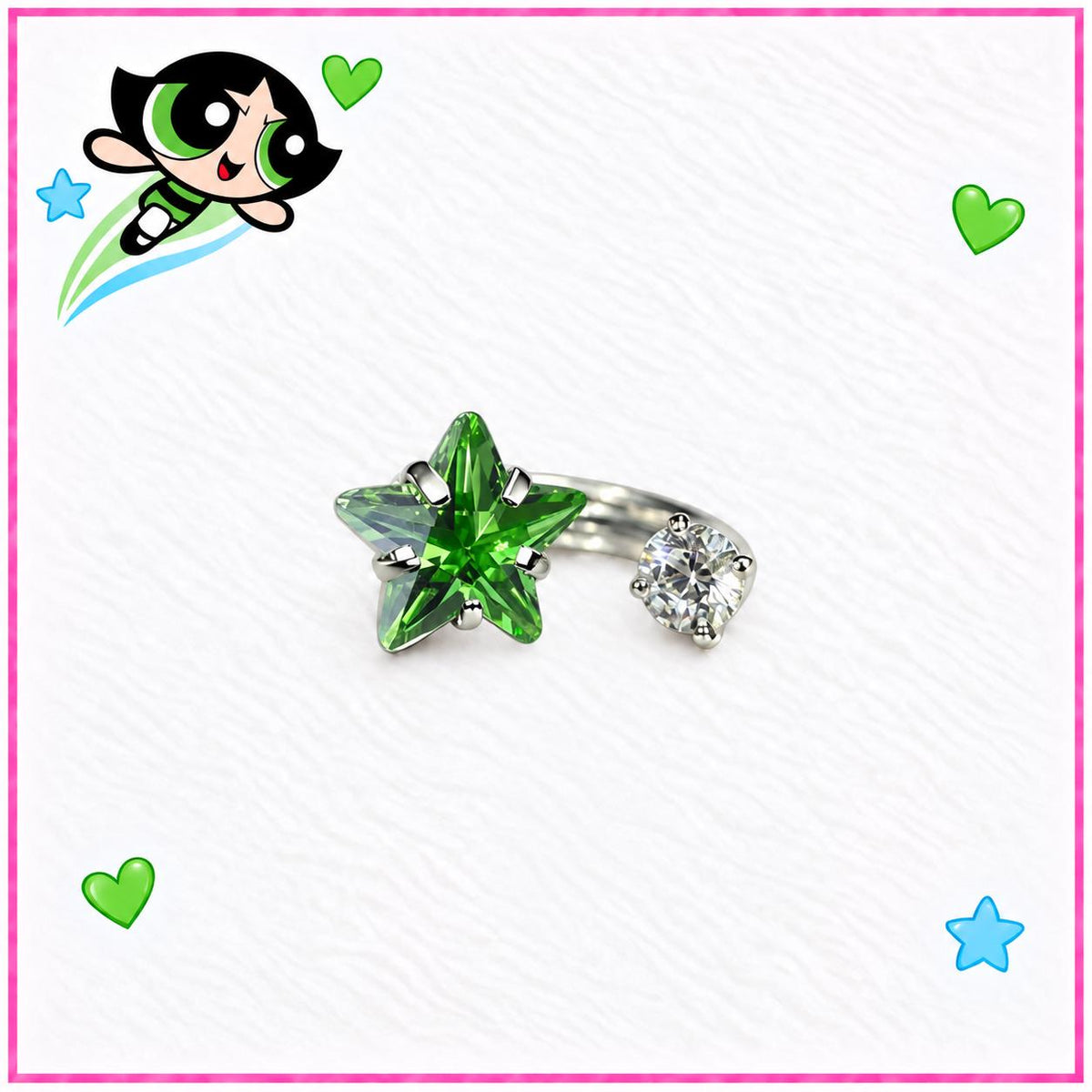 Gem Star Curved Barbell detail 3