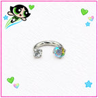 Gem Horseshoe Ring detail 4