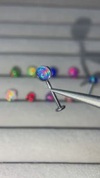 Aurora Glow Jelly Opal F136 Titanium piercing top video 1